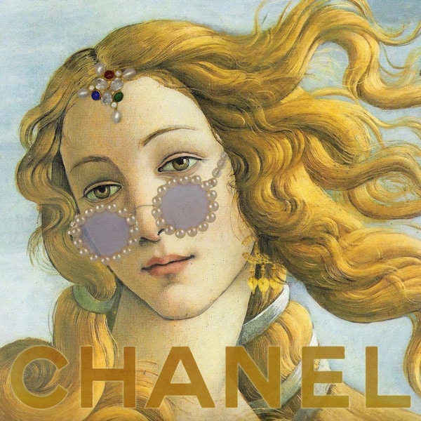 VENICE BEACH Collections Modern Day Venus by Grotto Studios 1 Piece Unframed Graphic Print Abstract Poster Art Print 16 in. x 16 in.