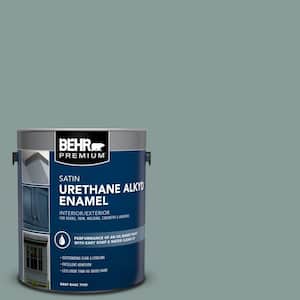 1 gal. Home Decorators Collection #HDC-AC-23 Provence Blue Urethane Alkyd Satin Enamel Interior/Exterior Paint