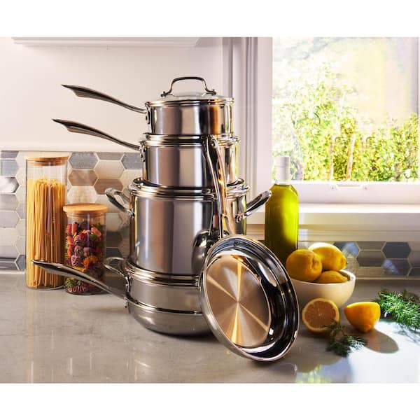 Cuisinart French Classic Tri-Ply Stainless-Steel 10-Piece Cookware
