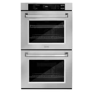 Professional 30 in. Double Electric Wall Oven with True Convection and Self Clean in Stainless Steel