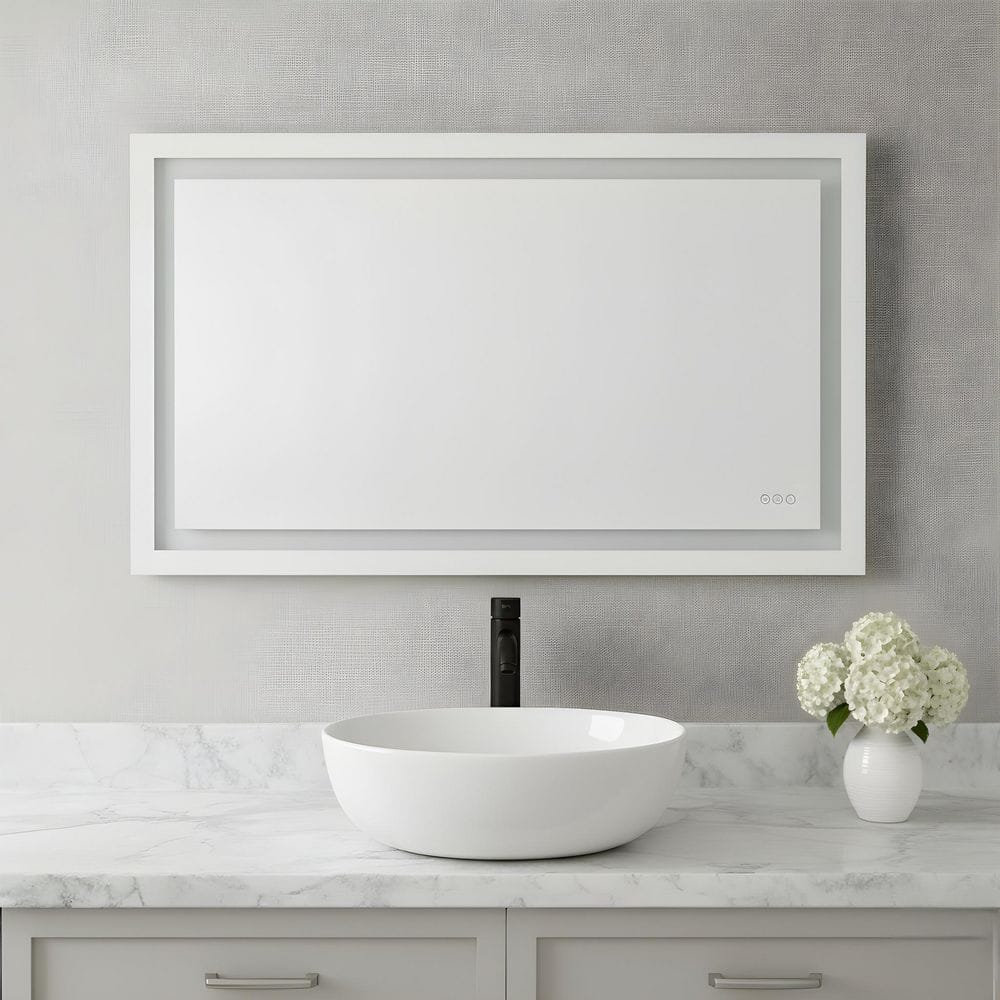 Mera 60 in. x 36 in. Bright White Integrated LED Illuminated Dimmable Vanity Light Mirror price history on PriceWatchPro