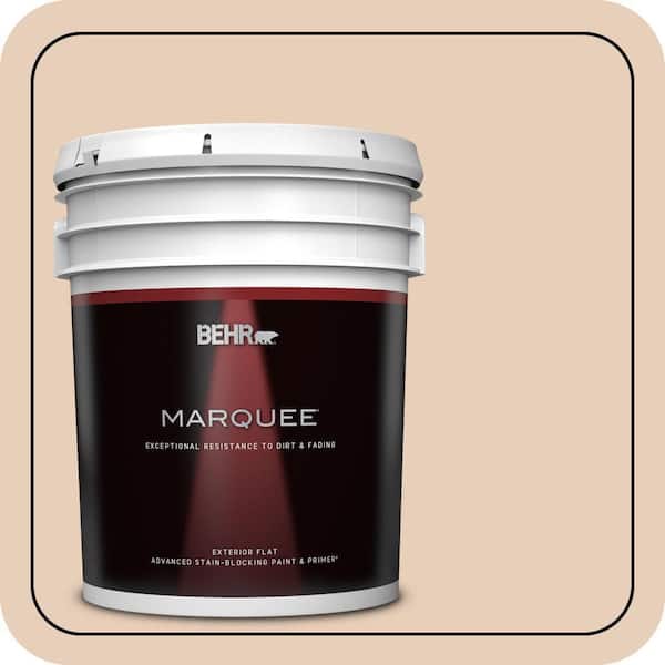 BEHR MARQUEE 5 gal. #ECC-16-1 Floral Bluff Flat Exterior Paint & Primer