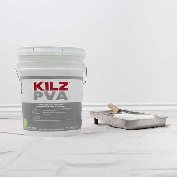KILZ PVA 5 Gal. White Interior Drywall Primer PX01005 - The Home Depot