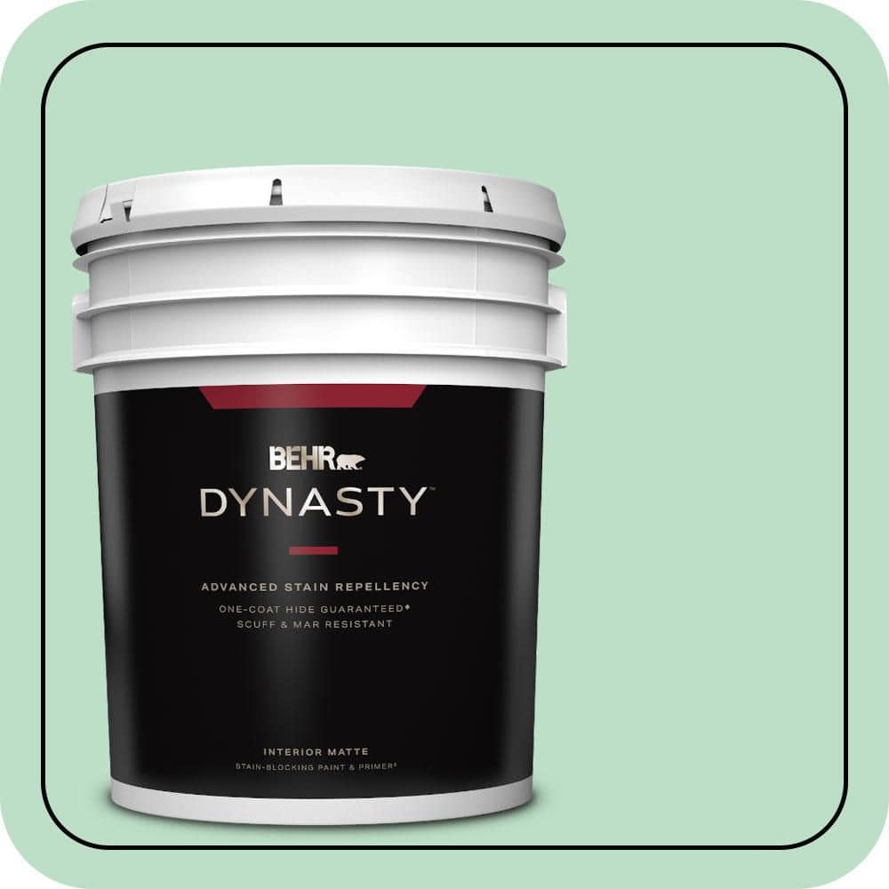 5 gal. #470C-3 Spirited Green Matte Interior Stain-Blocking Paint & Primer price history on PriceWatchPro