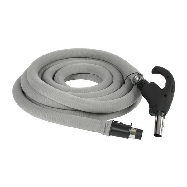 Universal Black Swivel Hose Handle For Non-Electric Central Vacuum Systems – Replacement Part