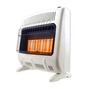 30,000 BTU Vent Free Radiant Natural Gas or Propane Dual Fuel Space Heater