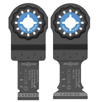 Starlock Oscillating Multi-Tool Accessory Blade Set with 3/4 in. and 1-1/4 in. Blades (2-Piece)