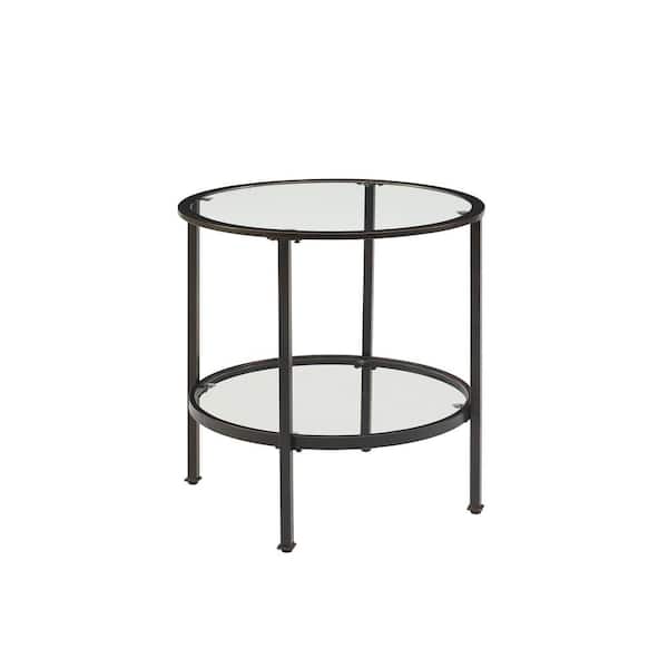 CROSLEY FURNITURE Aimee 24 in. Oil Rubbed Bronze End Table