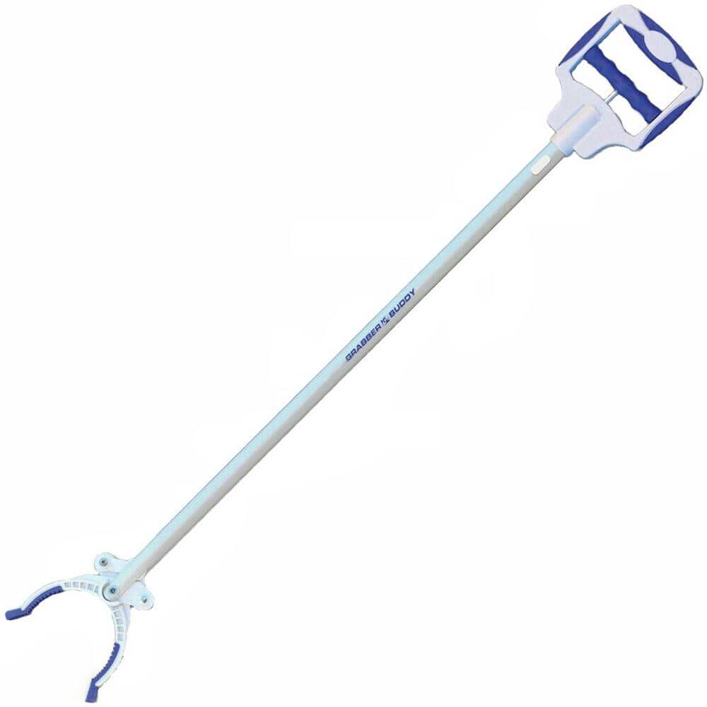 60 inch Grabber Buddy Extending Reaching Tool - with A 90 Degree Angle-Adjustable Handle with 2 Heavy-Duty Magnets, Size: 60-Inches, Blue