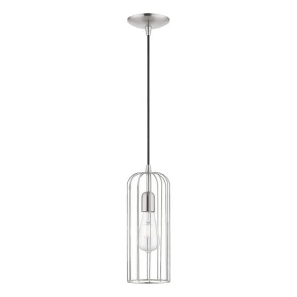 Livex Lighting Glenbrook 1-Light Brushed Nickel Mini Pendant