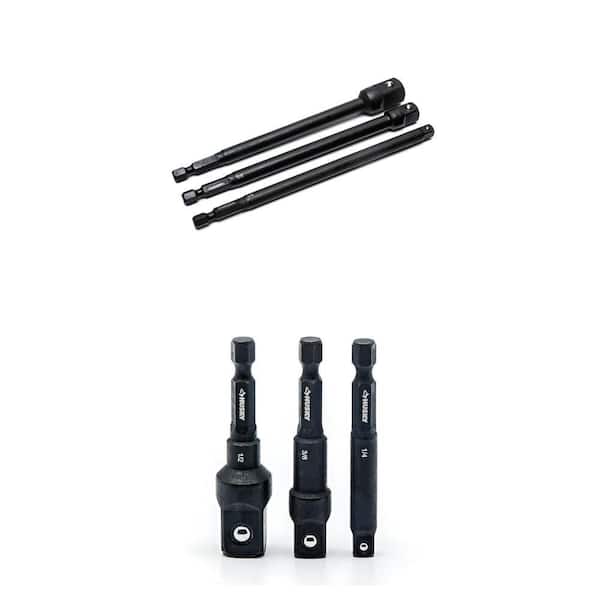 6 in. Impact Socket Adapter Set (3-Piece) and 2.5 in. Impact Socket Adapter Set (3-Piece) Combo