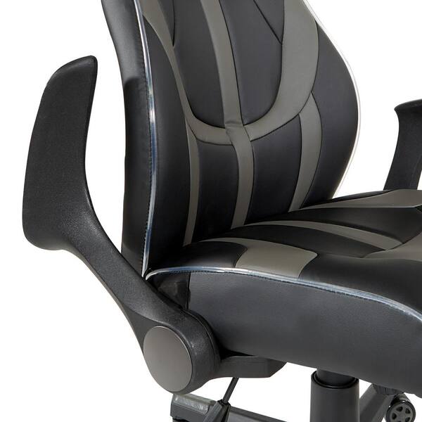 Buy Monster Pro Fabric Gaming Chair in Black & Grey Colour at 47