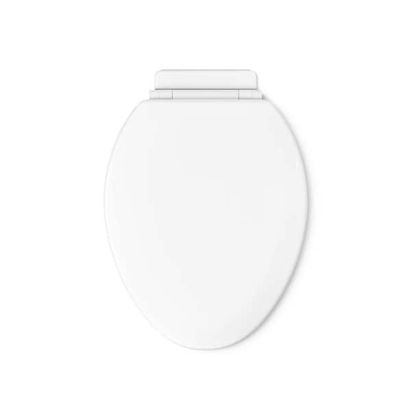 KOHLER Broadwood Elongated Closed Front Toilet Seat in White