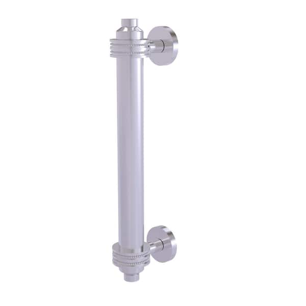 Allied Brass 8 in. Center-to-Center Door Pull with Dotted Aents in Satin Chrome