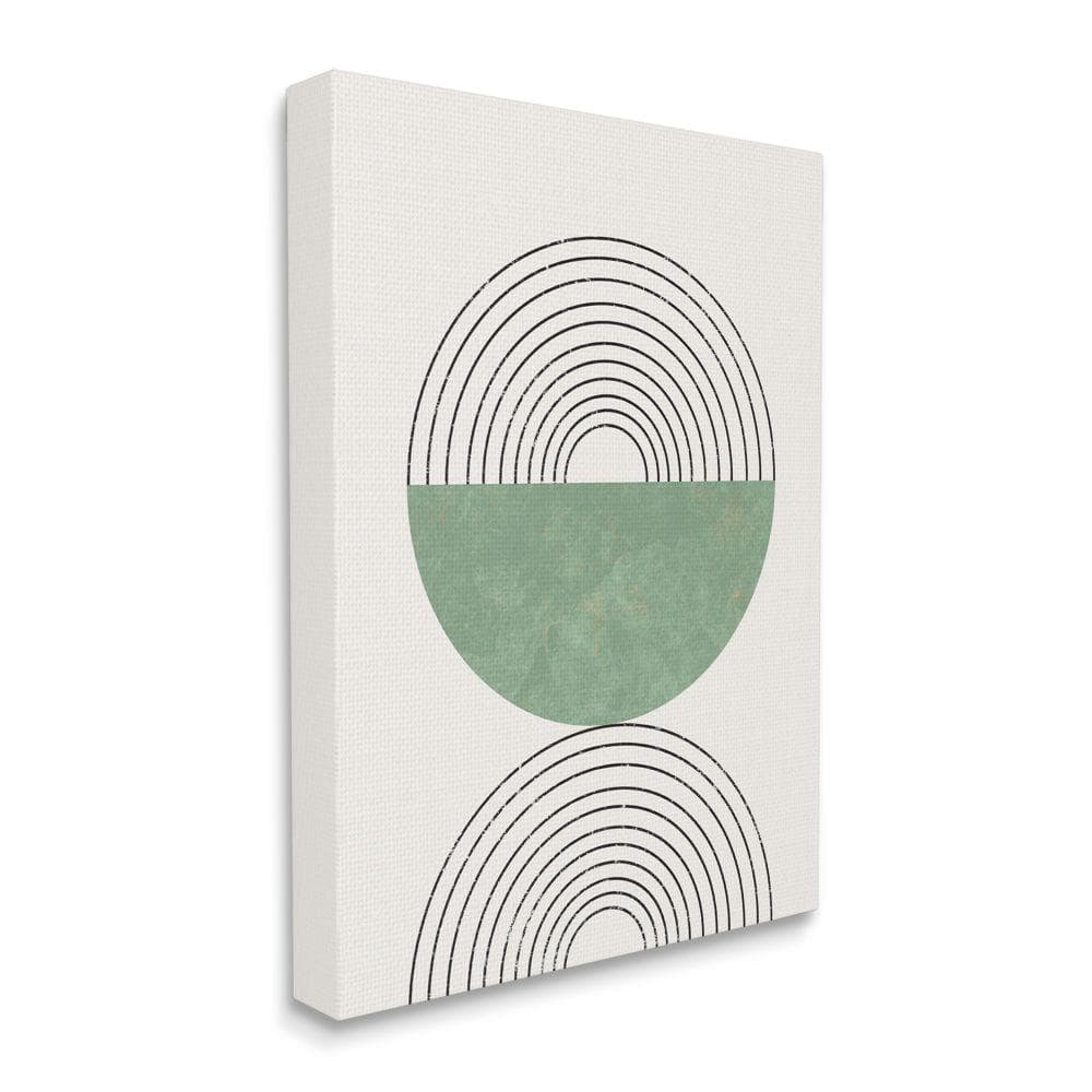 Abstract Geometric Circular Curved Art Deco by Daphne Polselli Unframed Abstract Canvas Wall Art Print 16 in. x 20 in. price history on PriceWatchPro