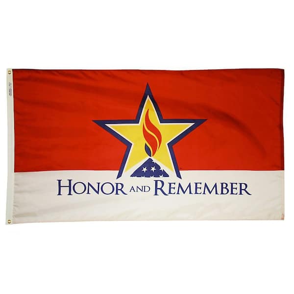 Annin Flagmakers 3 ft. x 5 ft. Honor and Remember Nylon Flag with Heading and 2-Grommets