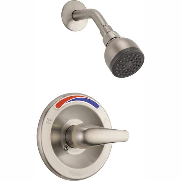 Peerless Single-Handle Shower Faucet Trim Kit in Brushed Nickel (Valve Not Included)