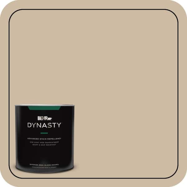 BEHR DYNASTY 1 qt. #710C-3 Gobi Desert Semi-Gloss Enamel Interior Stain-Blocking Paint and Primer