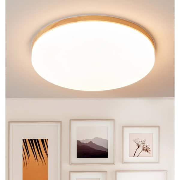 light simple circle led flush mount