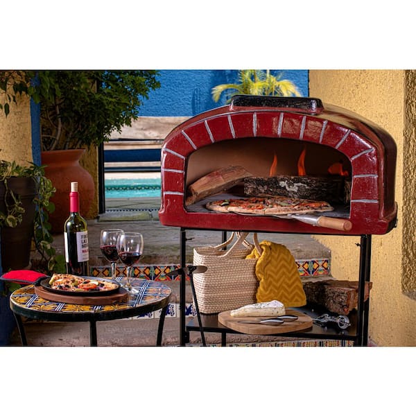 Camping Cooking out Door Mexican Wood Fired Pellet Pizza Oven Clay