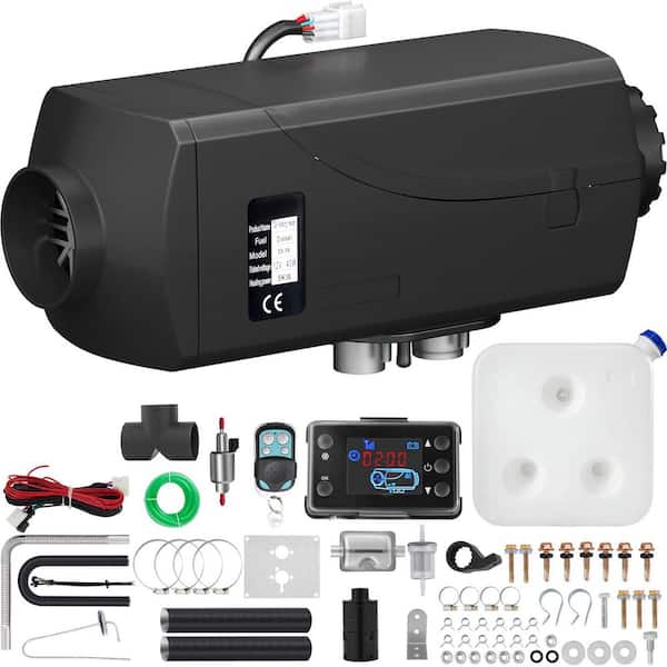 SKYSHALO 5KW Air Diesel Heater 12-Volt Diesel Parking Heater LCD Switch 5KW Diesel Heater Muffler for RV Motorhome Trailer Trucks