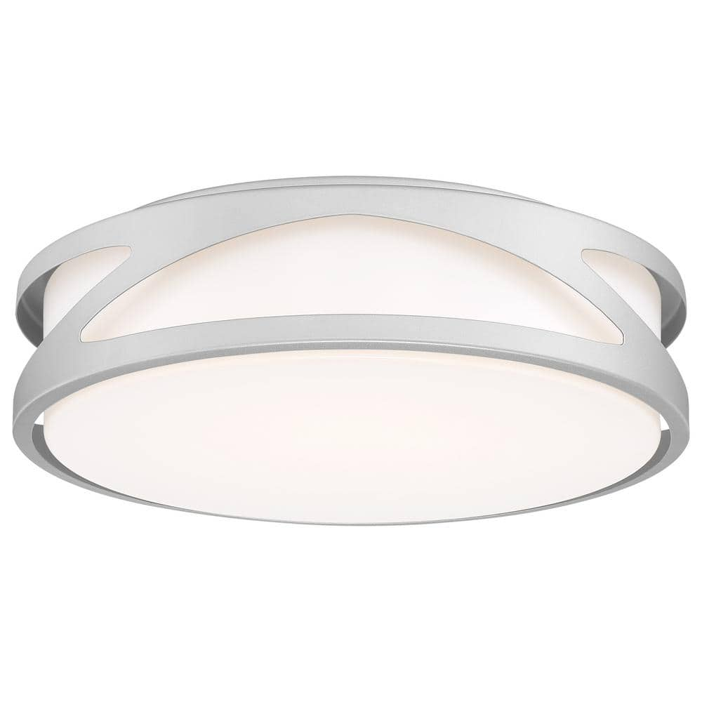 Access Lighting Lucia 14 in. 1-Light Satin Flush Mount