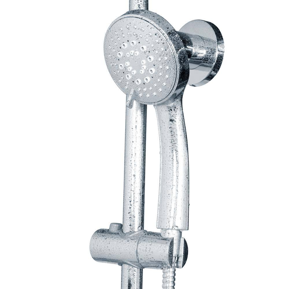 Chrome Multi-Function Rain Shower System with Handheld