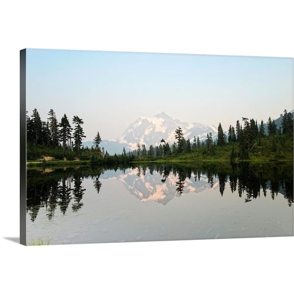 "Mt. Shuksan, Picture Lake, Cascades Washington, USA" by Circle Capture Canvas Wall Art