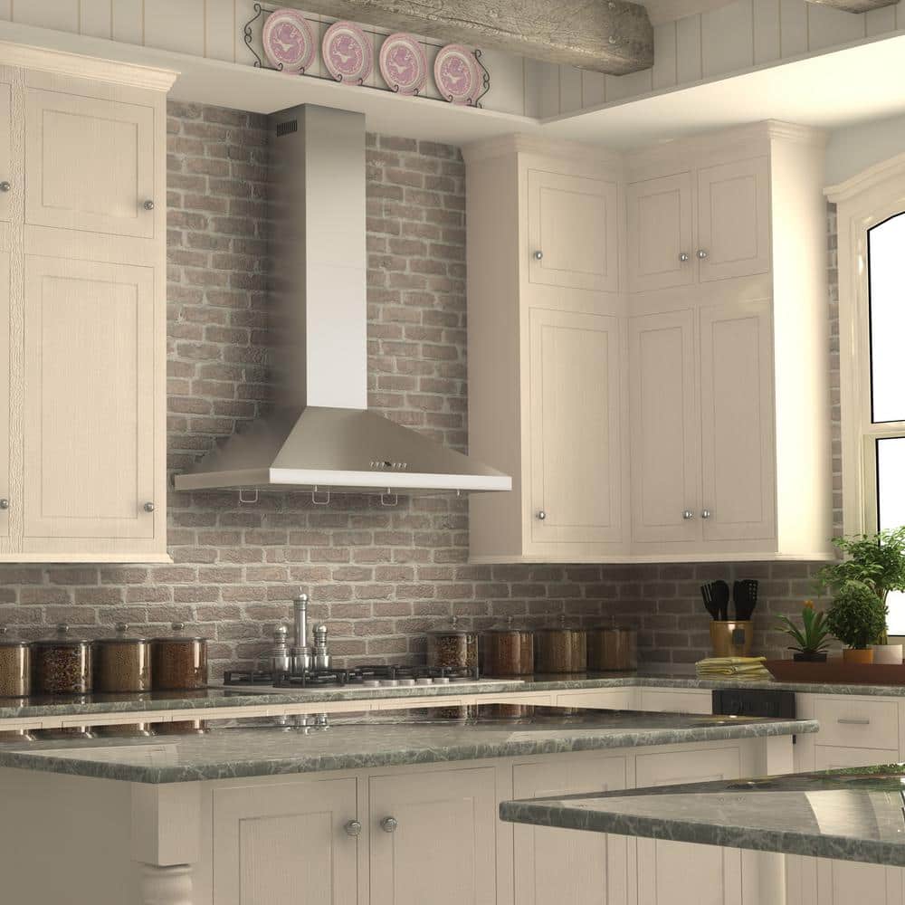 42 Inch Stainless Steel Convertible Wall Mounted Range Hood