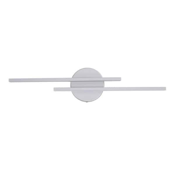 21.5 in. 2-Light Sliver LED Vanity Light