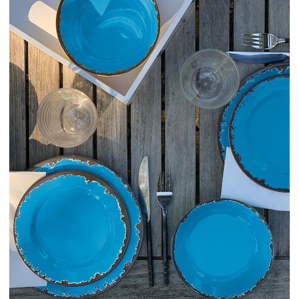  12pc Ceramic Non-Stick Cookware Set, Cornflower Blue