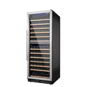 24 in. 152 Bottle Wine Cooler Refrigerator Frost Free with Digital Temperature Control, Freestanding or Built-in