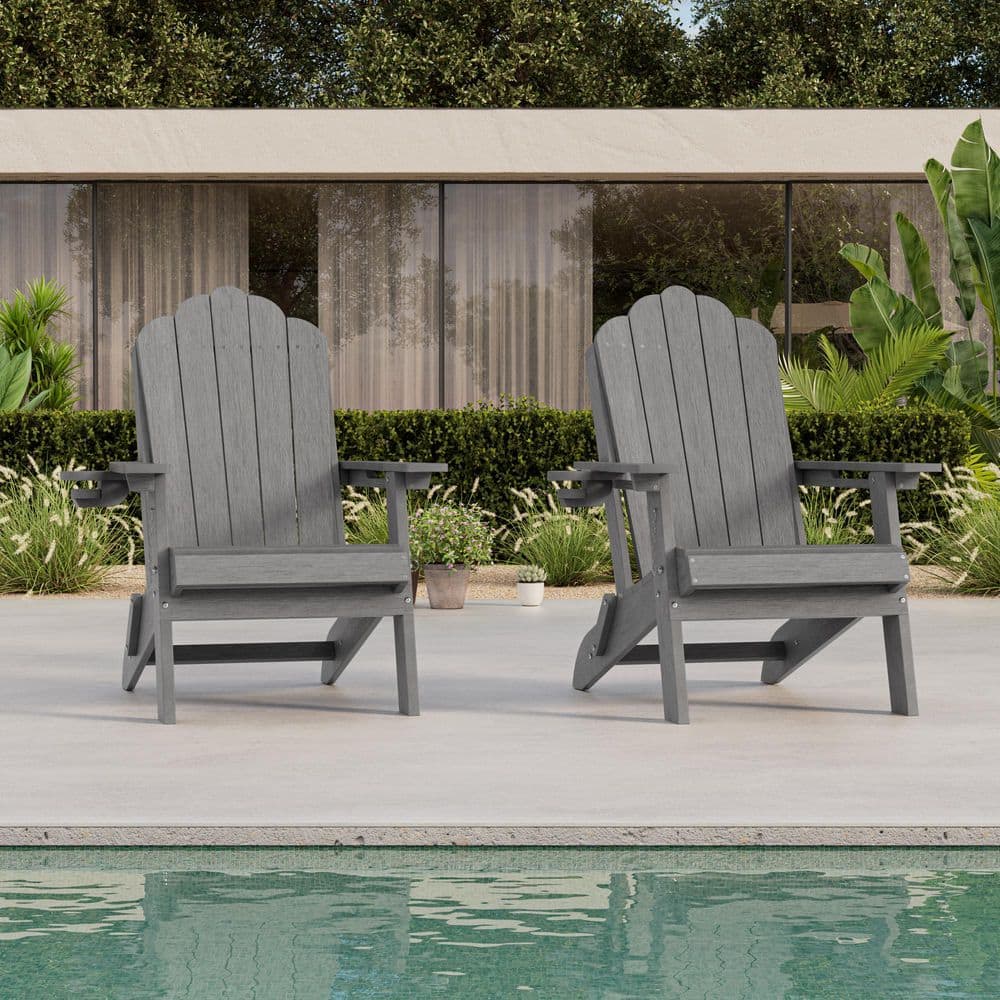 backland joychair グレー　カーミットチェア JOYESERY Charcoal Gray HDPE Plastic Foldable Adirondack Patio