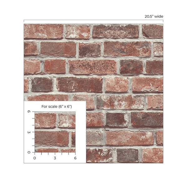 Christmas Red Brick Wallpaper Faux Brick Wallpaper for Fireplace and  Cabinet Drawer Liner A09K7H4WX8 - The Home Depot