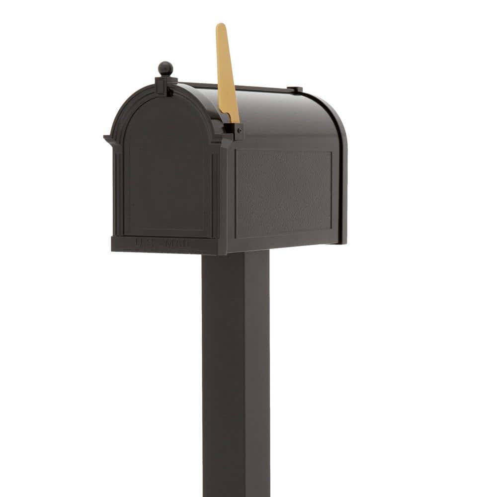 Whitehall Products Premium Black Streetside Mailbox 16320 - The