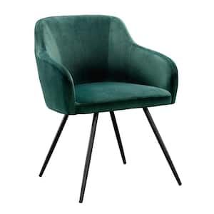 Harvey Park Emerald Green Velvet Chair