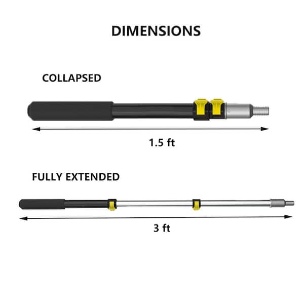 3 ft. to 5 ft. Adjustable Telescopic Extension Pole EP
