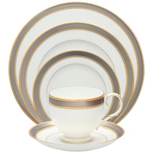 Brilliance (White) Bone China 5-Piece Place Setting, Service for 1