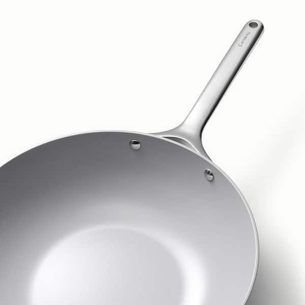 CARAWAY HOME Cookware+ 5 in. Gray Ceramic Nonstick Stir Fry Pan CW