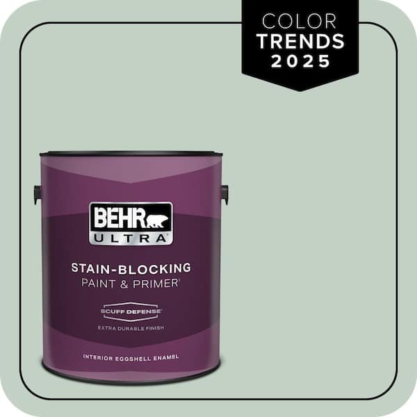 BEHR ULTRA 1 gal. #PPU11-13 Frosted Jade Extra Durable Eggshell Enamel Interior Paint & Primer