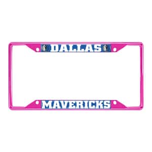 Universal Fit NBA - Dallas Mavericks License Plate Frame - Pink