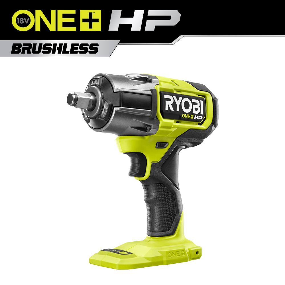 ONE+ 18V Lithium-Ion 4.0 Ah Battery, 2.0 Ah Battery, and Charger Kit w/ FREE ONE+ HP 18V Brushless 1/2 in. Impact Wrench