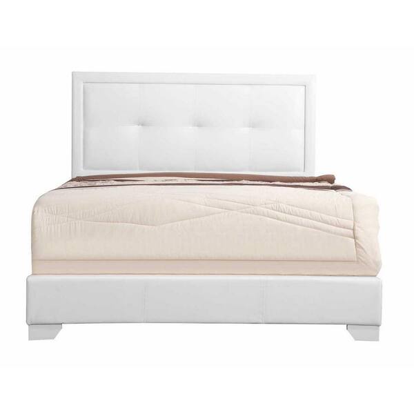 AndMakers Panello White King Panel Beds