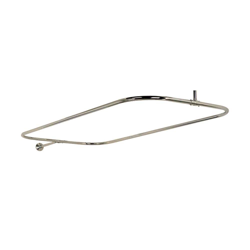 Polished Nickel Wall Mounted Clawfoot Tub Faucet with Diverter