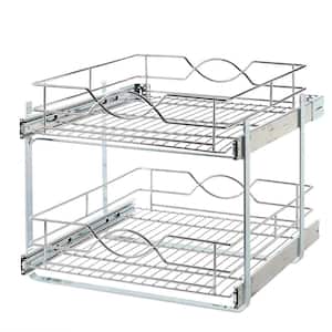 20 in. Double Tier Wire Pull-Out Basket