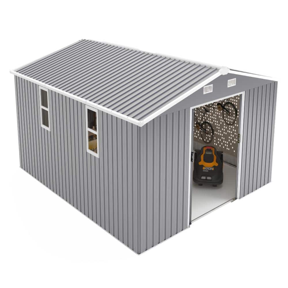 10×12ft Metal Outdoor storage sheds 0.23mm color steel plate surface protective film,Two Windows 120 sq.ft. price history on PriceWatchPro