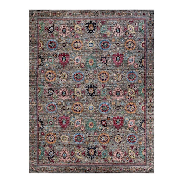 Solo Rugs Serapi One-of-a-Kind Traditional Beige 9 ft. x 12 ft. Hand Knotted Tribal Area Rug