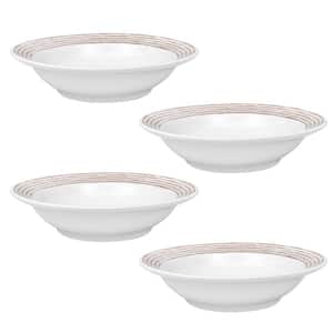 Khaki Hammock 5-1/2 in., 5 fl. oz. Khaki Porcelain Fruit Bowls (Set of 4)