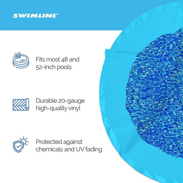 21 ft. Swirl Blue Round Above Ground Swimming Pool Wall Overlap Liner