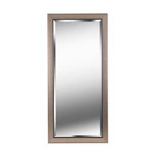 Oversized Rectangle Champagne Beveled Glass Classic Mirror (63.58 in. H x 29.58 in. W)